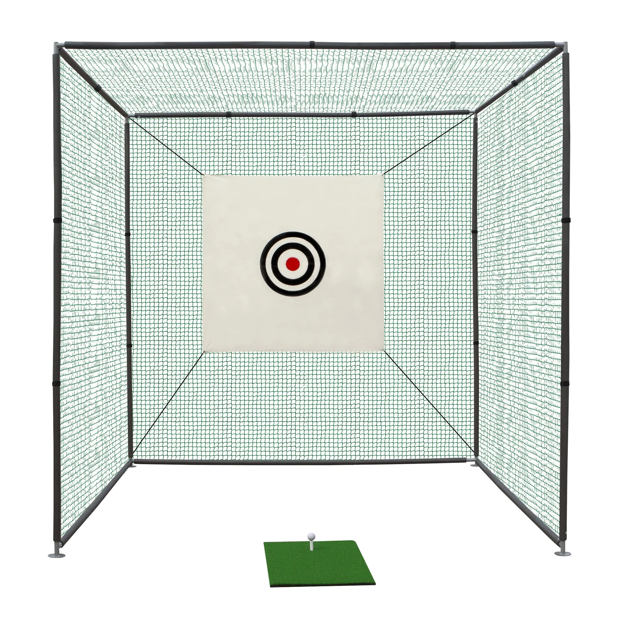 10X10ftX10ft Portable Golf Practice Cage Net - Durable & Easy Setup, Indoor/Outdoor