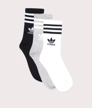 3 Pack Multi Colour Socks - Large