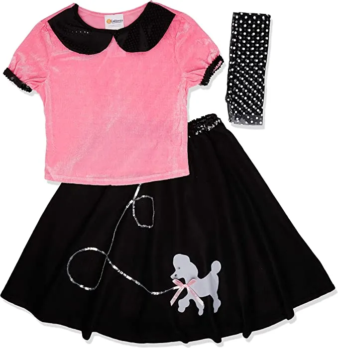 50s Hop with Poodle Skirt Costume for Adults