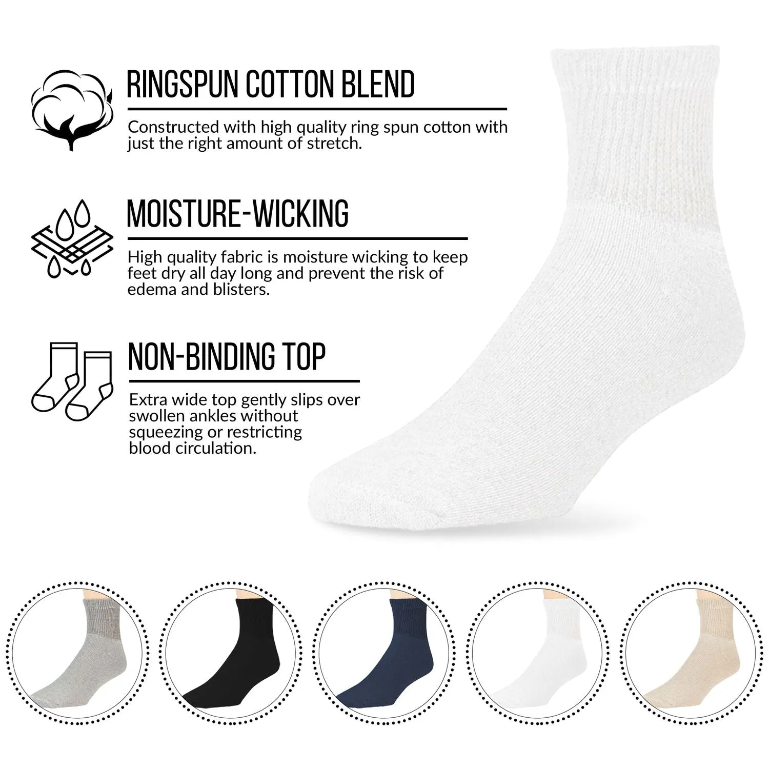 60 Pairs of Diabetic Low Cut Athletic Sport Ankle Socks (Grey)