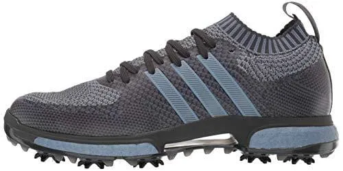 adidas Men's Tour360 Knit Golf Shoe Carbon/raw Steel met/Grey Four 7 M US