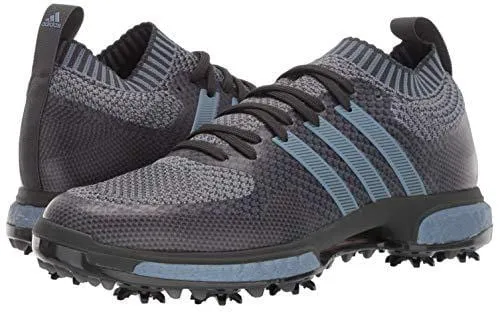 adidas Men's Tour360 Knit Golf Shoe Carbon/raw Steel met/Grey Four 7 M US