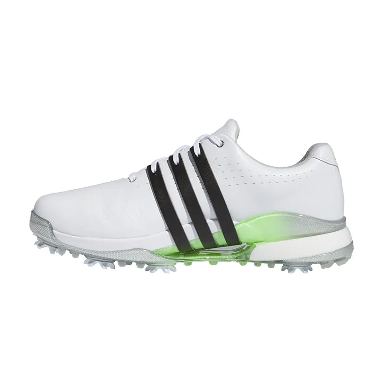 ADIDAS Tour360 Men's Spiked Shoes (White/Black/Green)