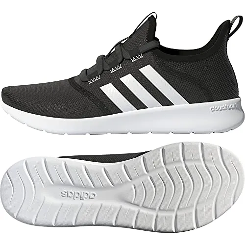 adidas Women's Cloudfoam Pure 2.0 Running Shoes, Black/White/Carbon, 6.5