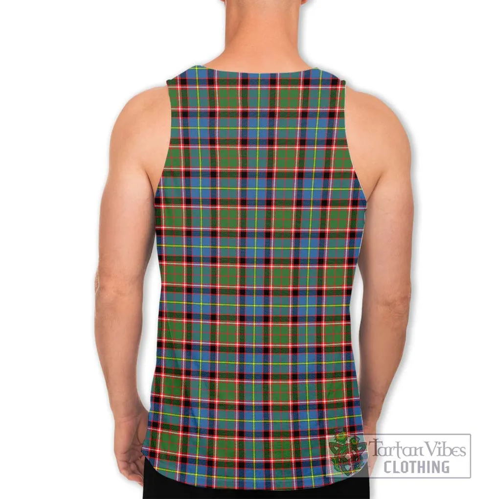 Aikenhead Tartan Men's Tank Top with Family Crest DNA In Me Style