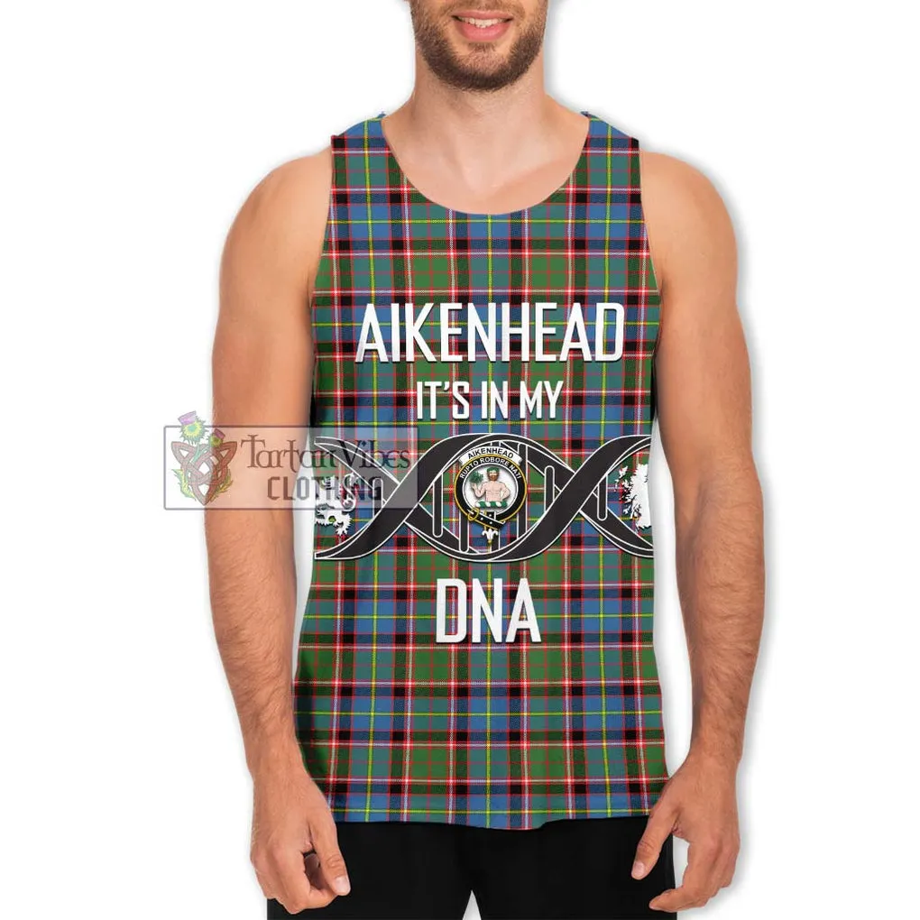 Aikenhead Tartan Men's Tank Top with Family Crest DNA In Me Style