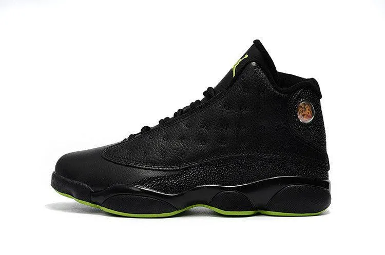 Air Jordan 13 Altitude Black Green Hightop Sneakers