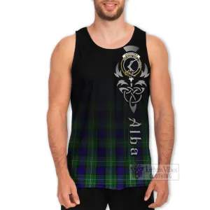 Alexander Tartan Men's Tank Top Featuring Alba Gu Brath Family Crest Celtic Inspired