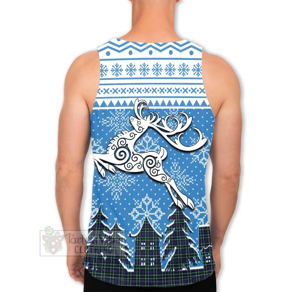 Allardice Clan Christmas Men's Tank Top Celtic Reindeer Style