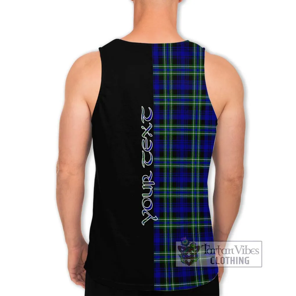 Arbuthnot Modern Tartan Men's Tank Top with Family Crest and Half Of Me Style