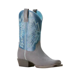 Ariat Kid's Decatur Suede Blue Boots