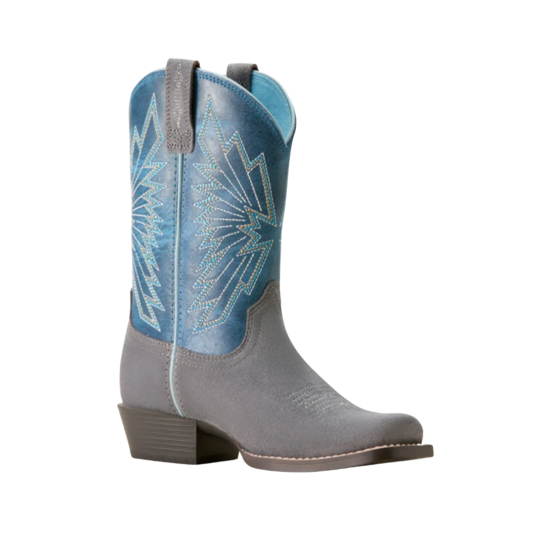 Ariat Kid's Decatur Suede Blue Boots