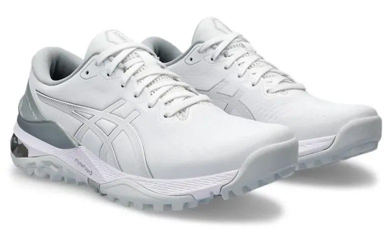 Asics Womens Gel Kayano Ace Golf Shoes - White/Pure Silver