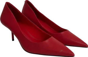 ASOS Snatched Pointed Mid Heeled Court Shoes In Red UK 8 EU 41 👠