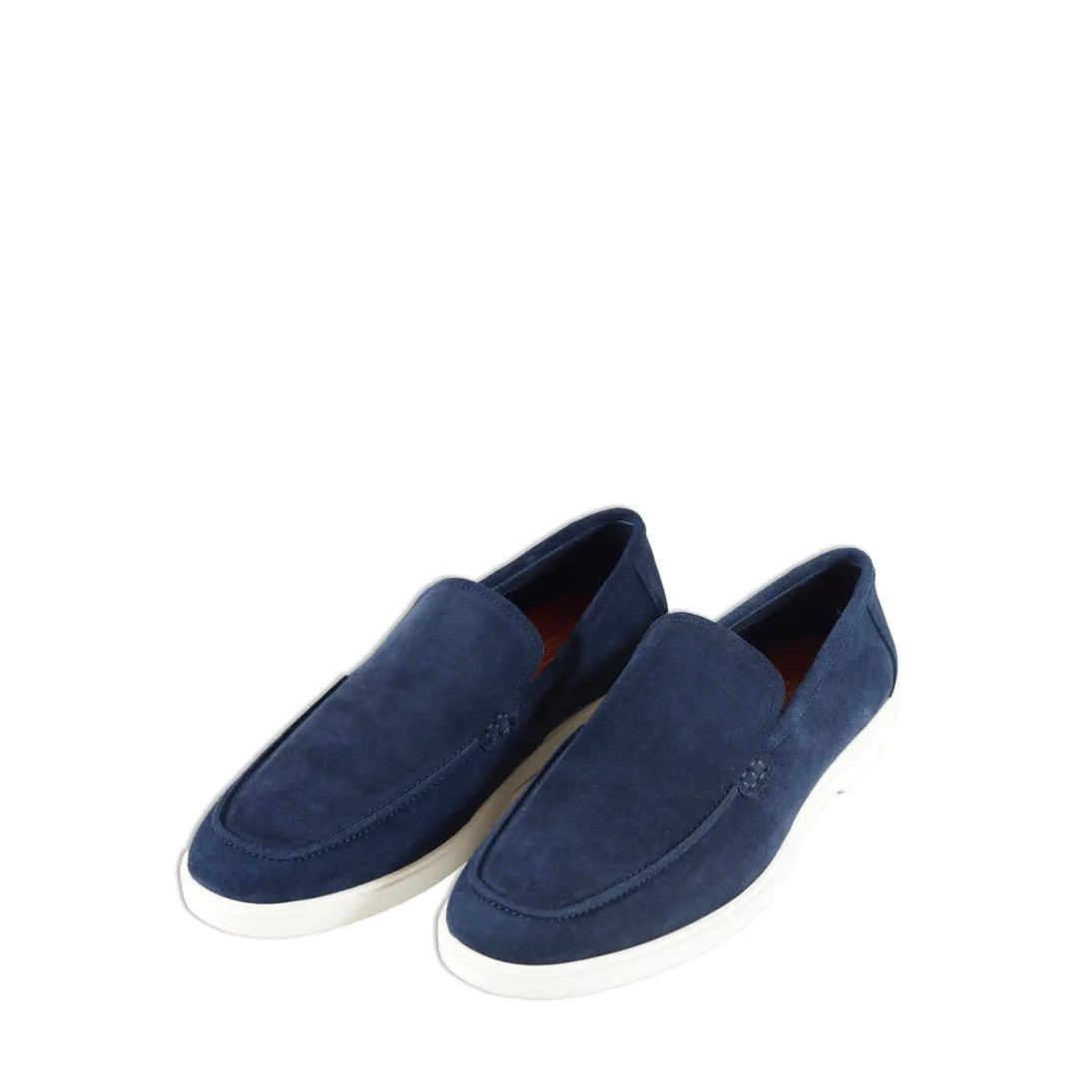 AZOR LA MODE Savona Mens Suede Leather Loafers ZM3903 Navy