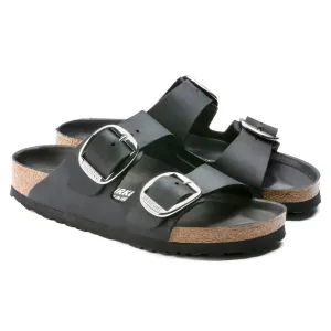 Birkenstock Women's Arizona Big Buckle Oiled Leather Sandal - Black