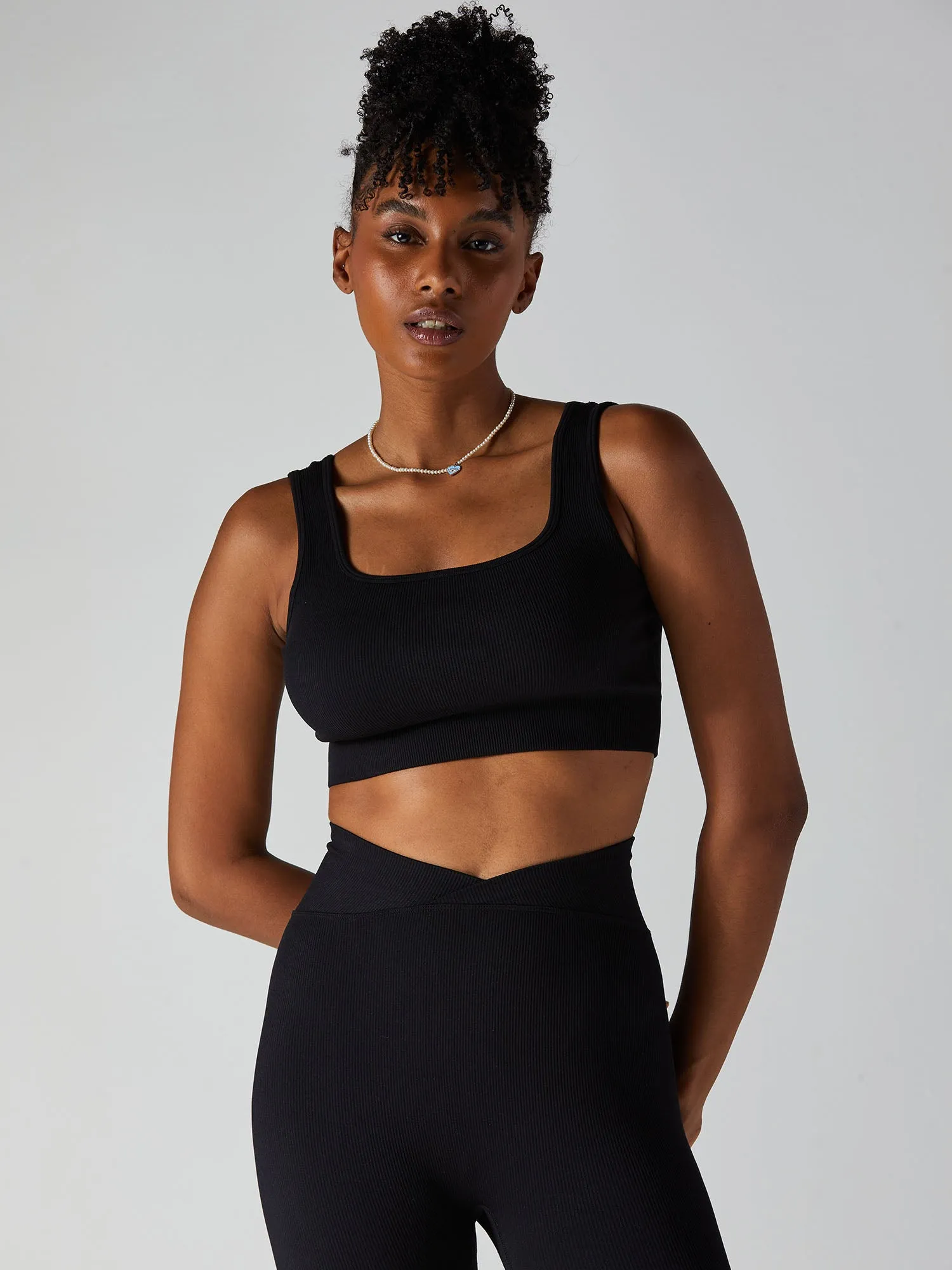 Black Aspire Sports Bra