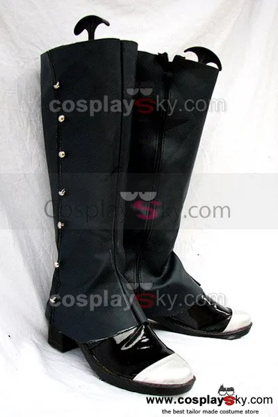 Black Butler Ciel Cosplay Boots Shoes Black Custom-Made