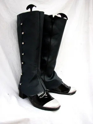 Black Butler Ciel Cosplay Boots Shoes Black Custom-Made