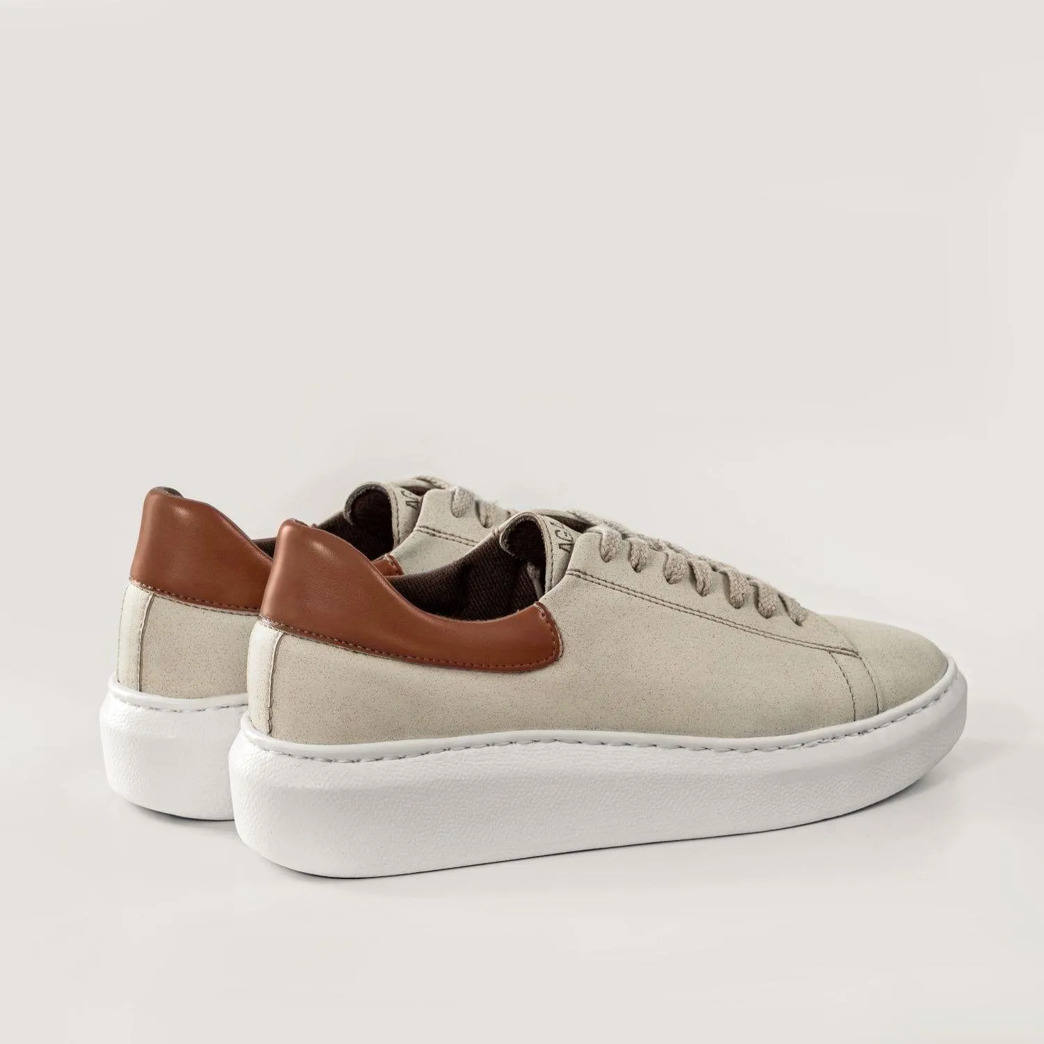 Blanka Women's Apple & Corn Leather Vegan Sneakers | Caramel