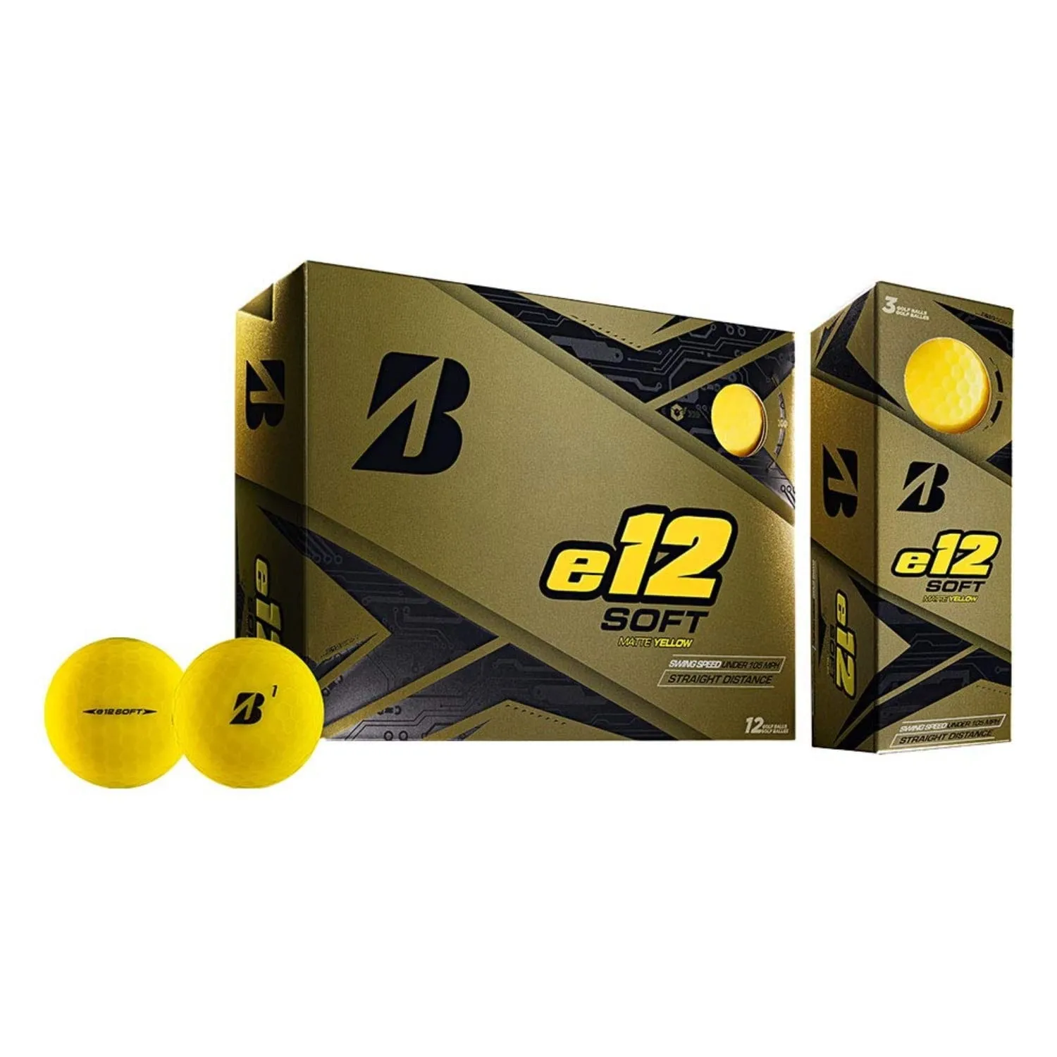 Bridgestone e12 Soft Golf Balls (12pk, MATTE GREEN, 2019) Soft E-12 NEW