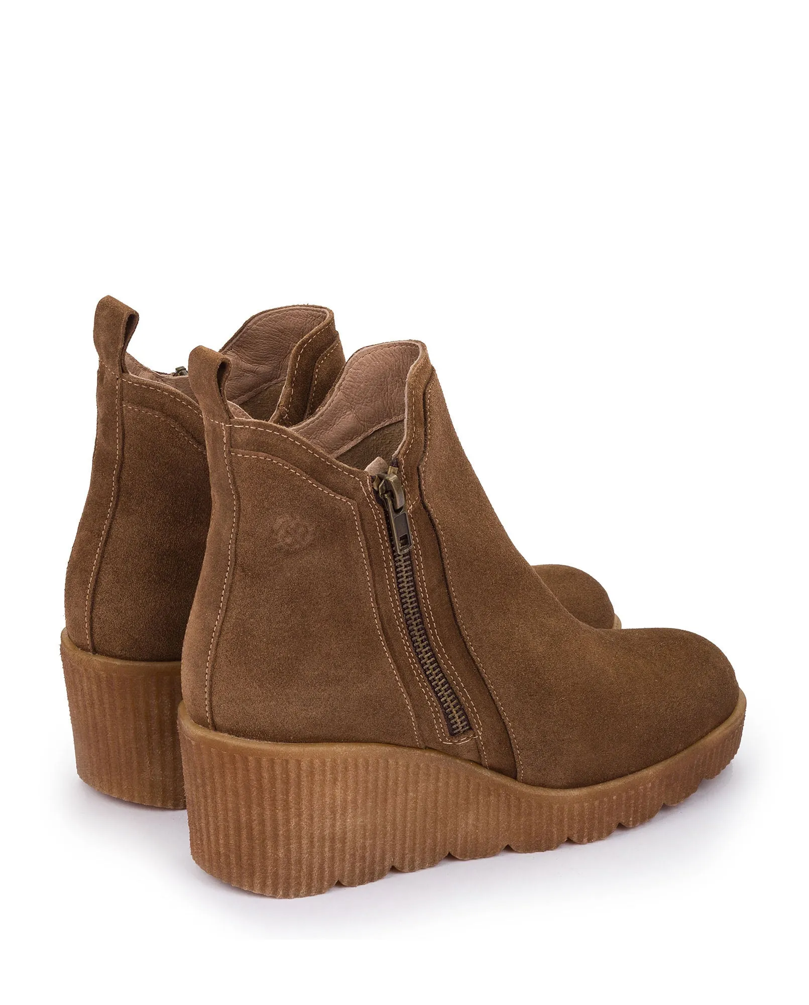 Brown Suede Bootie