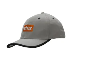 BRUSHED HEAVY COTTON CAP WITH PEAK TRIM