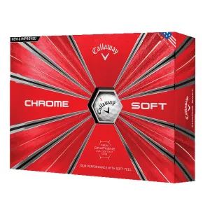 Callaway Chrome Soft Golf Balls, 12 Pack (White)