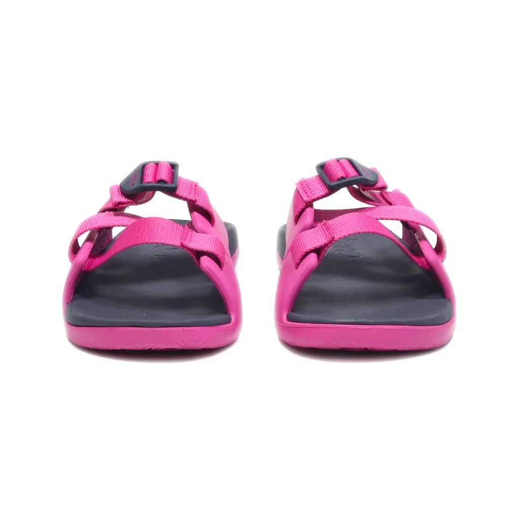 Chaco Sliders Suede Pink Colour For Women