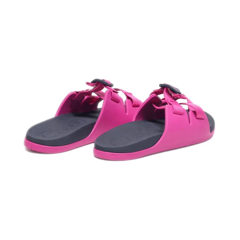 Chaco Sliders Suede Pink Colour For Women