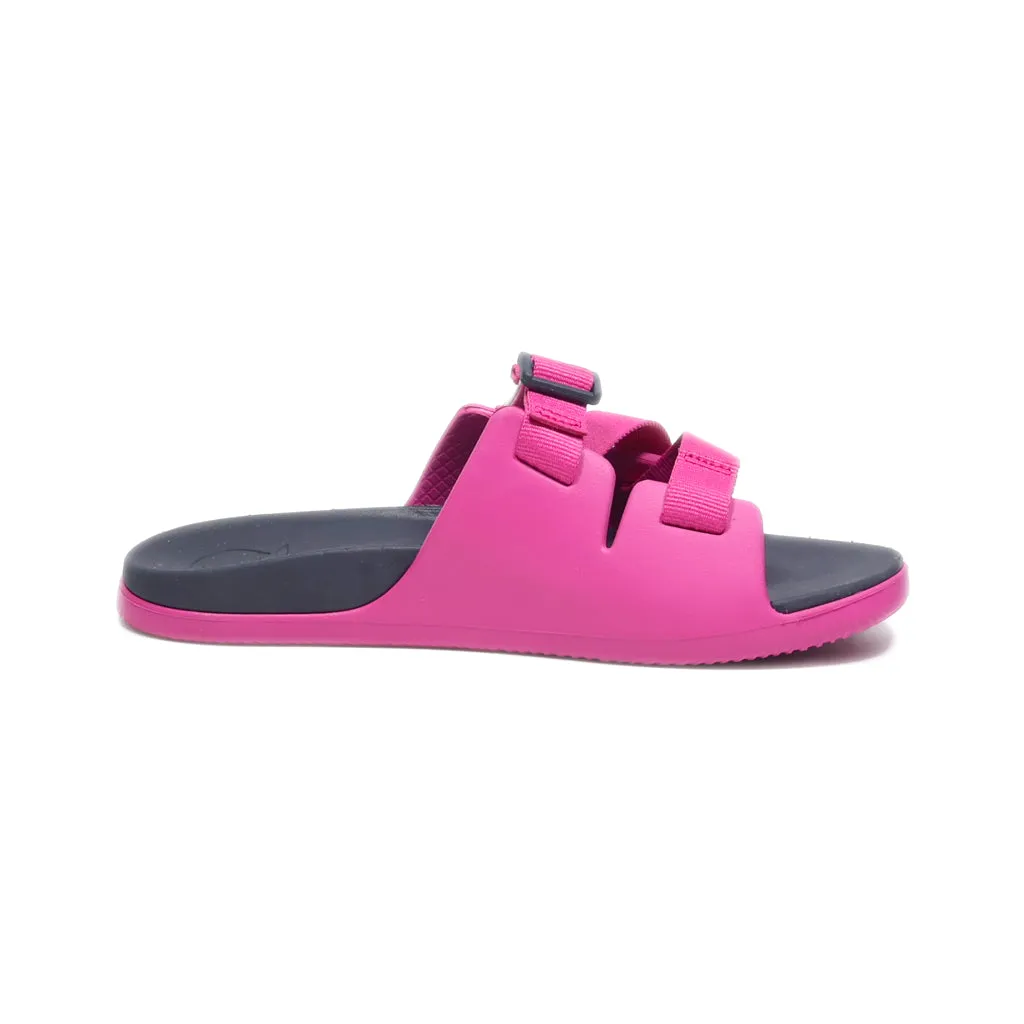 Chaco Sliders Suede Pink Colour For Women