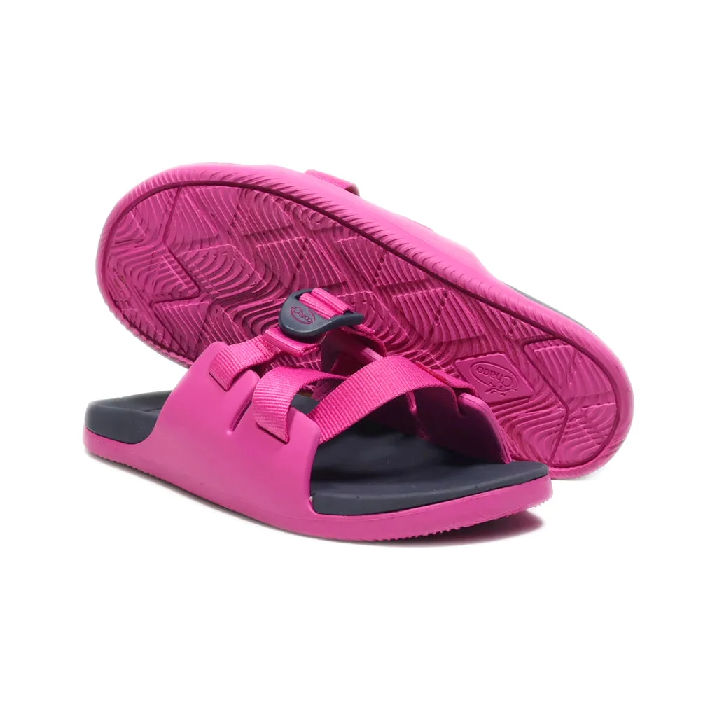 Chaco Sliders Suede Pink Colour For Women