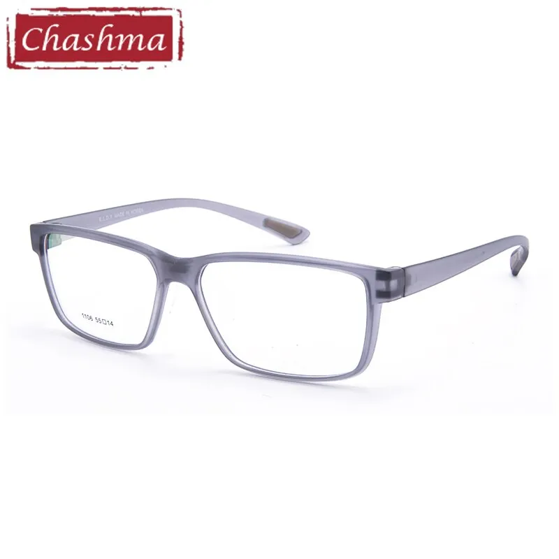 Chashma Men's Full Rim Big Square Tr 90 Titanium Sport Eyeglasses 1106