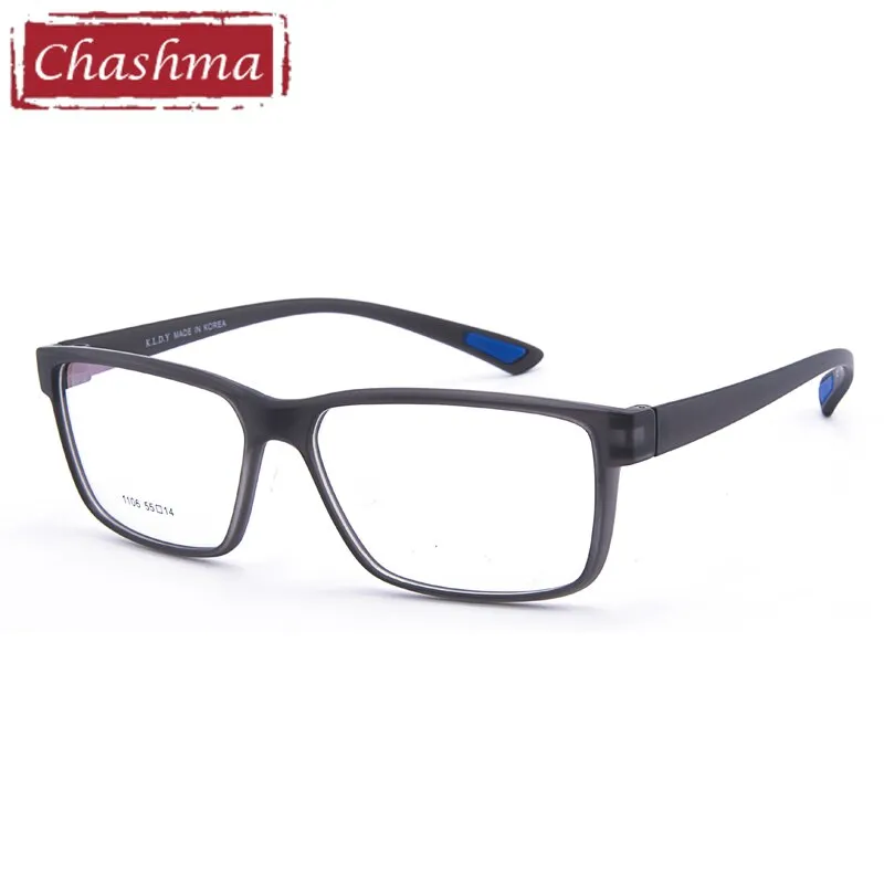 Chashma Men's Full Rim Big Square Tr 90 Titanium Sport Eyeglasses 1106