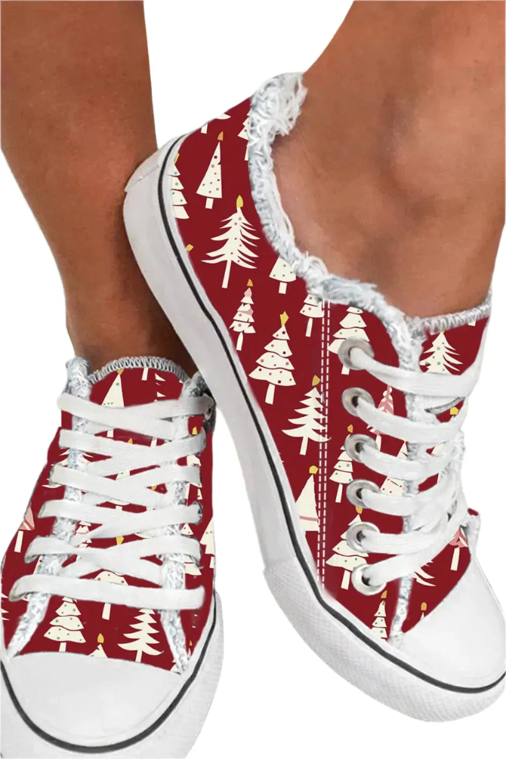 Christmas Tree Daily Flat Canvas Shoes/ FREE SHIPPING