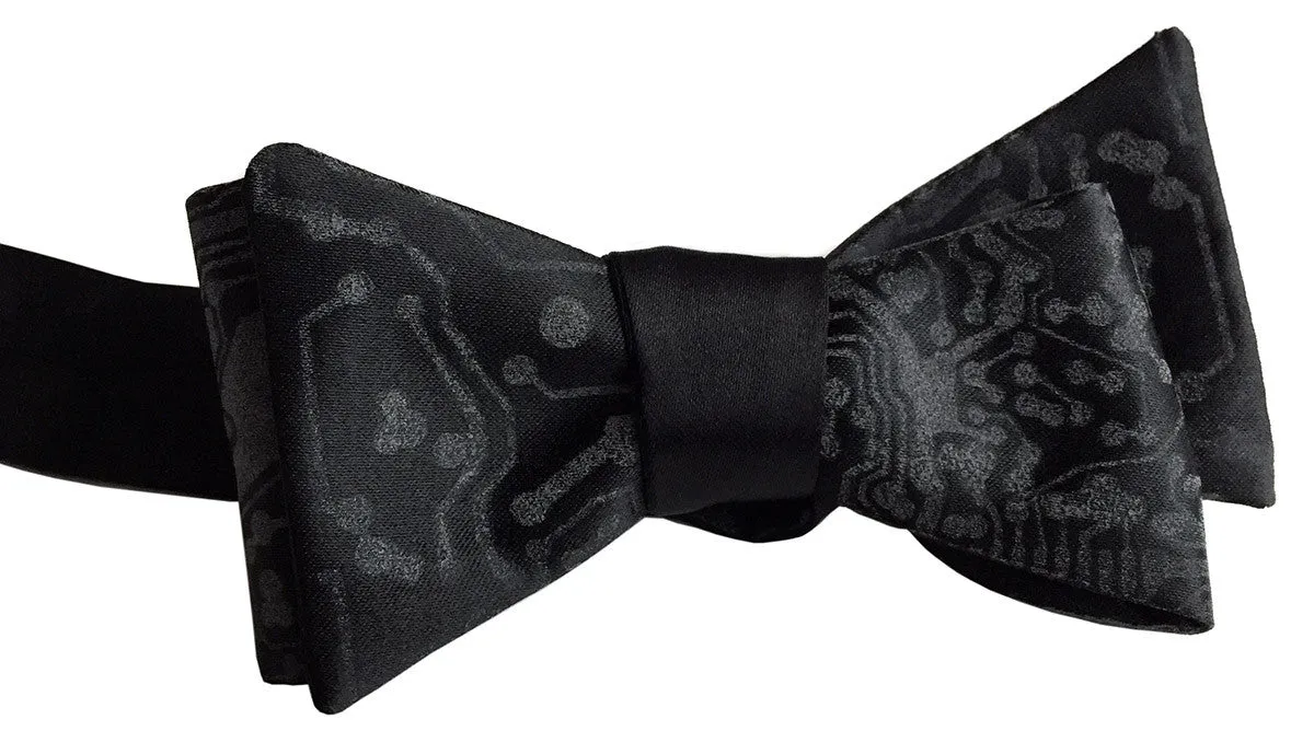 Circuit Board Bow Tie, RetroReflective Print