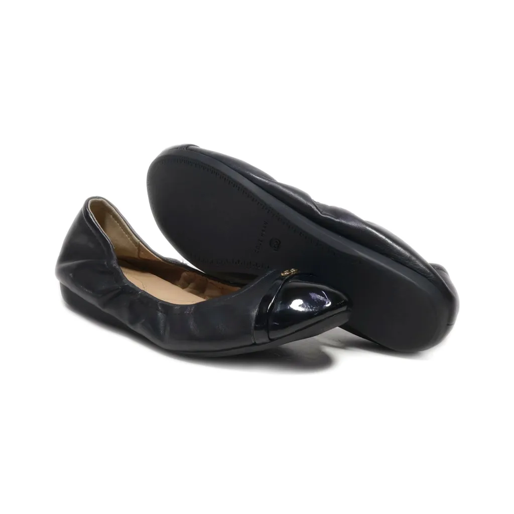 Cole Haan Ballerinas Leather Black Colour For Women