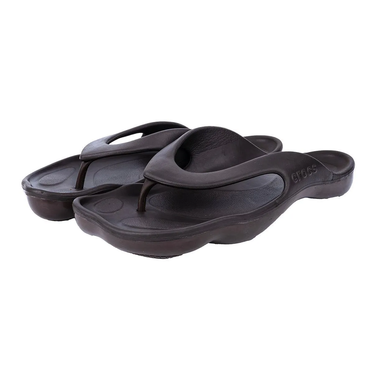 Crocs Abf Sandals Flip Flops Rubber Brown Colour For Women