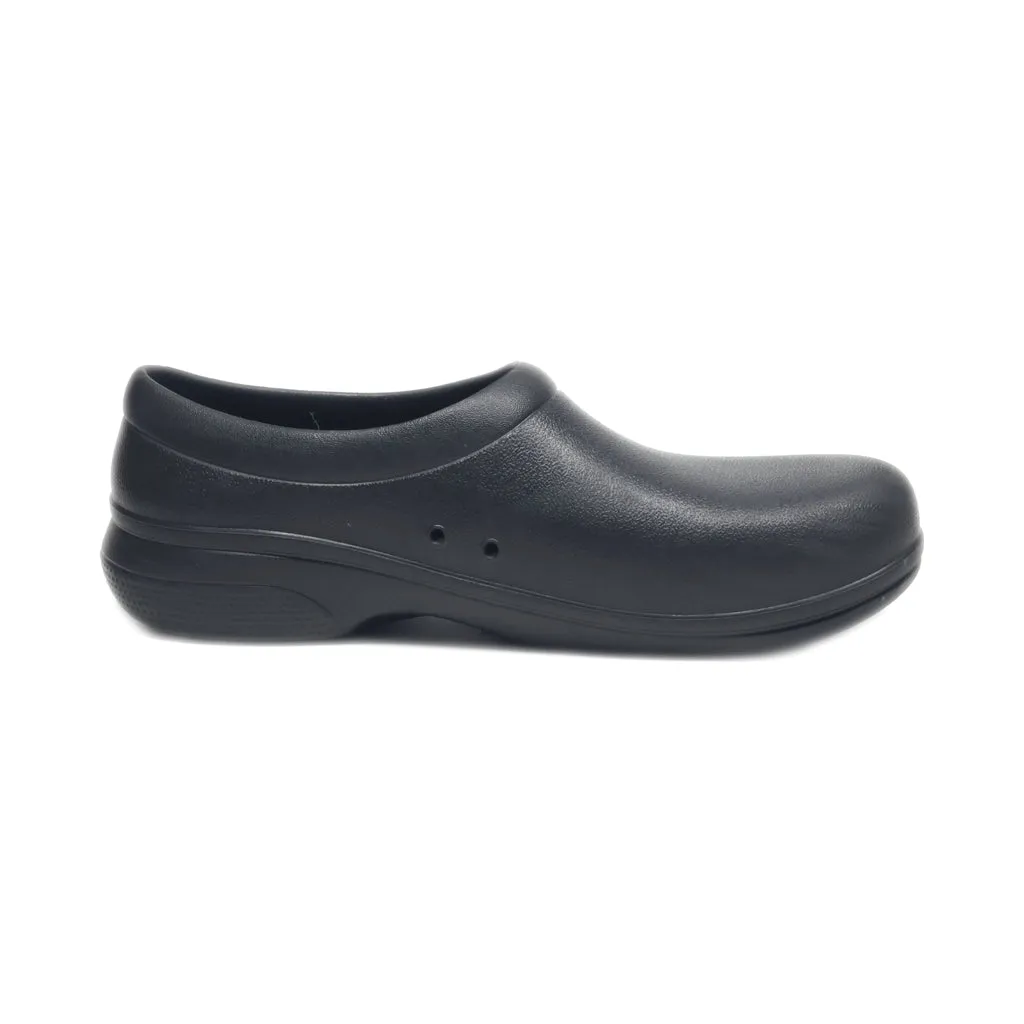 Crocs On The Clock Work Slip Ons Rubber Black Colour For Men