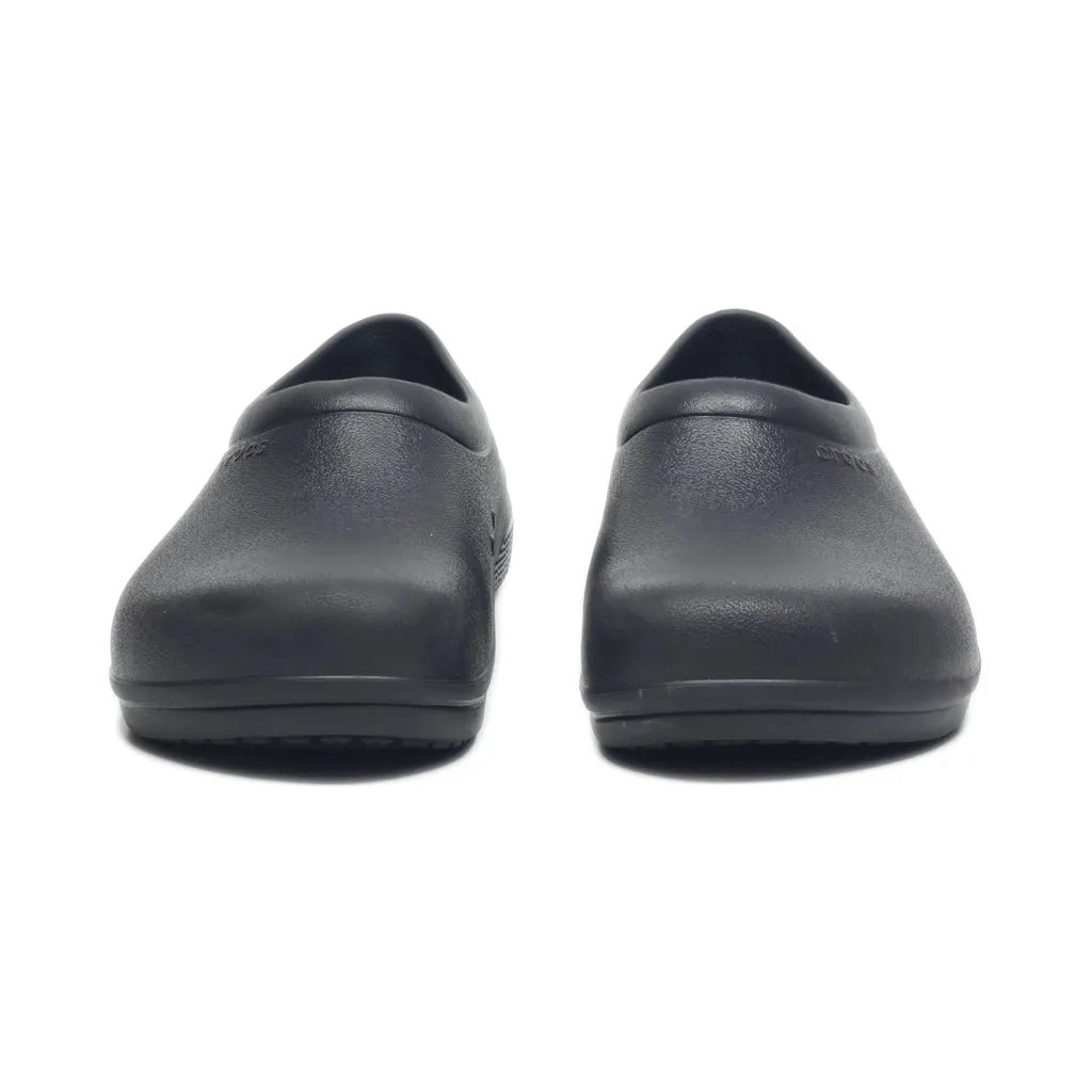 Crocs On The Clock Work Slip Ons Rubber Black Colour For Men