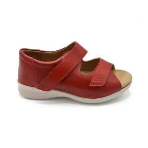 DB Bliss - Ladies Extra Wide Sandal - 6V(6E-8E) Fitting - Red