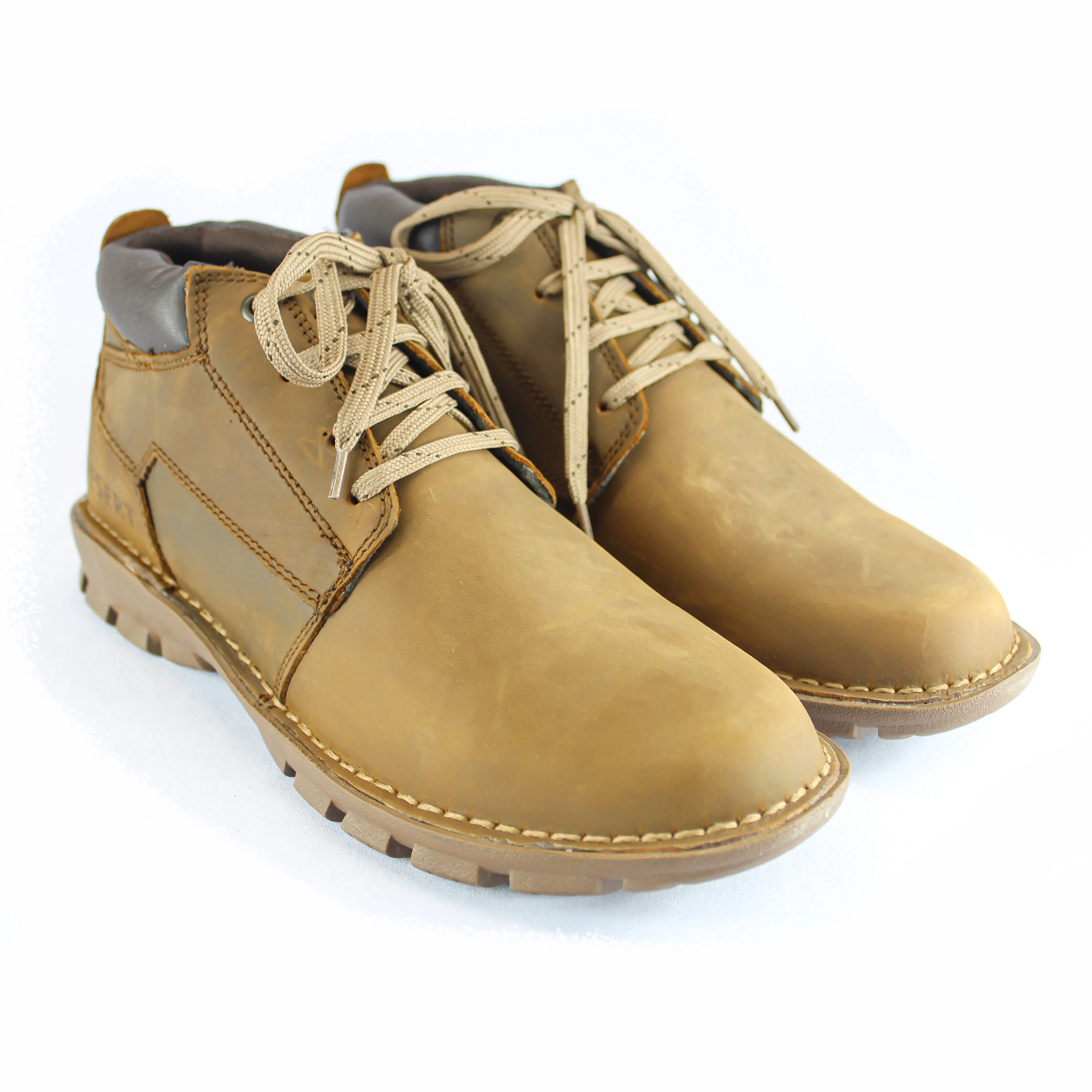 Desert Vellie Leather Cat Tan Boot