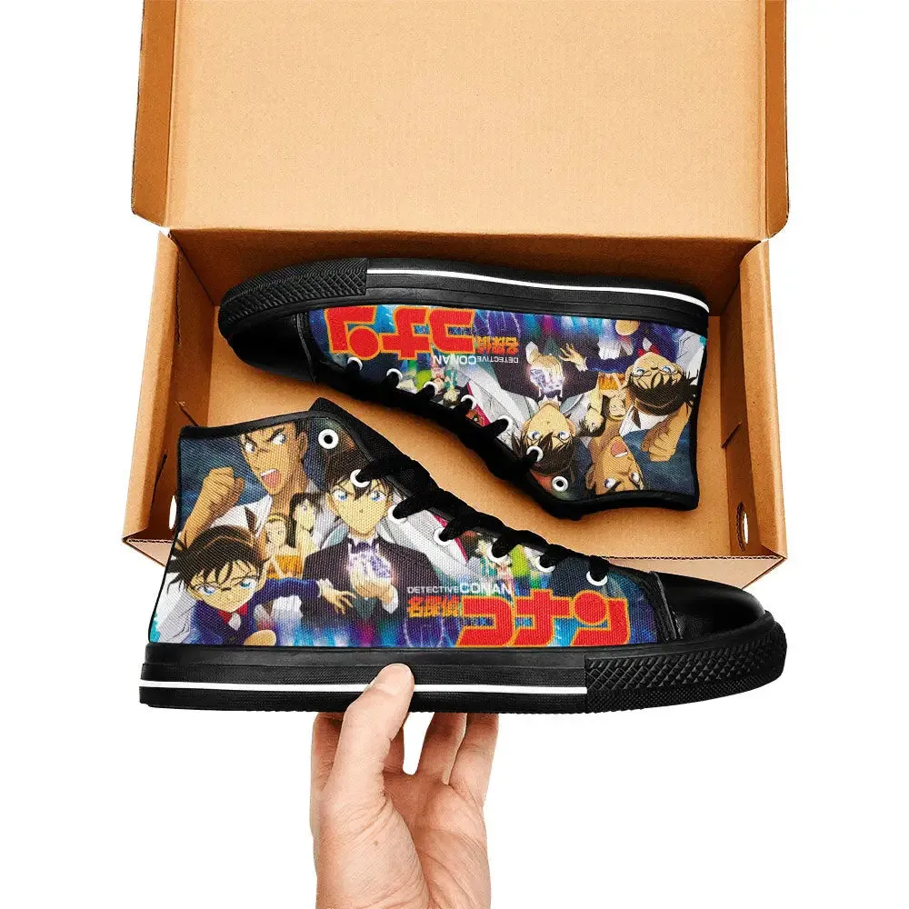 Detective Conan Case Closed  Shoes High Tops Sneakers for Kids and Adults