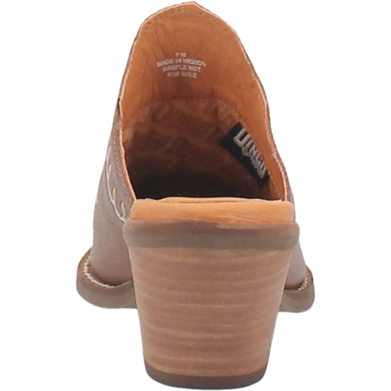 Dingo Womens Wildflower Mule Mule Shoes Leather Brown