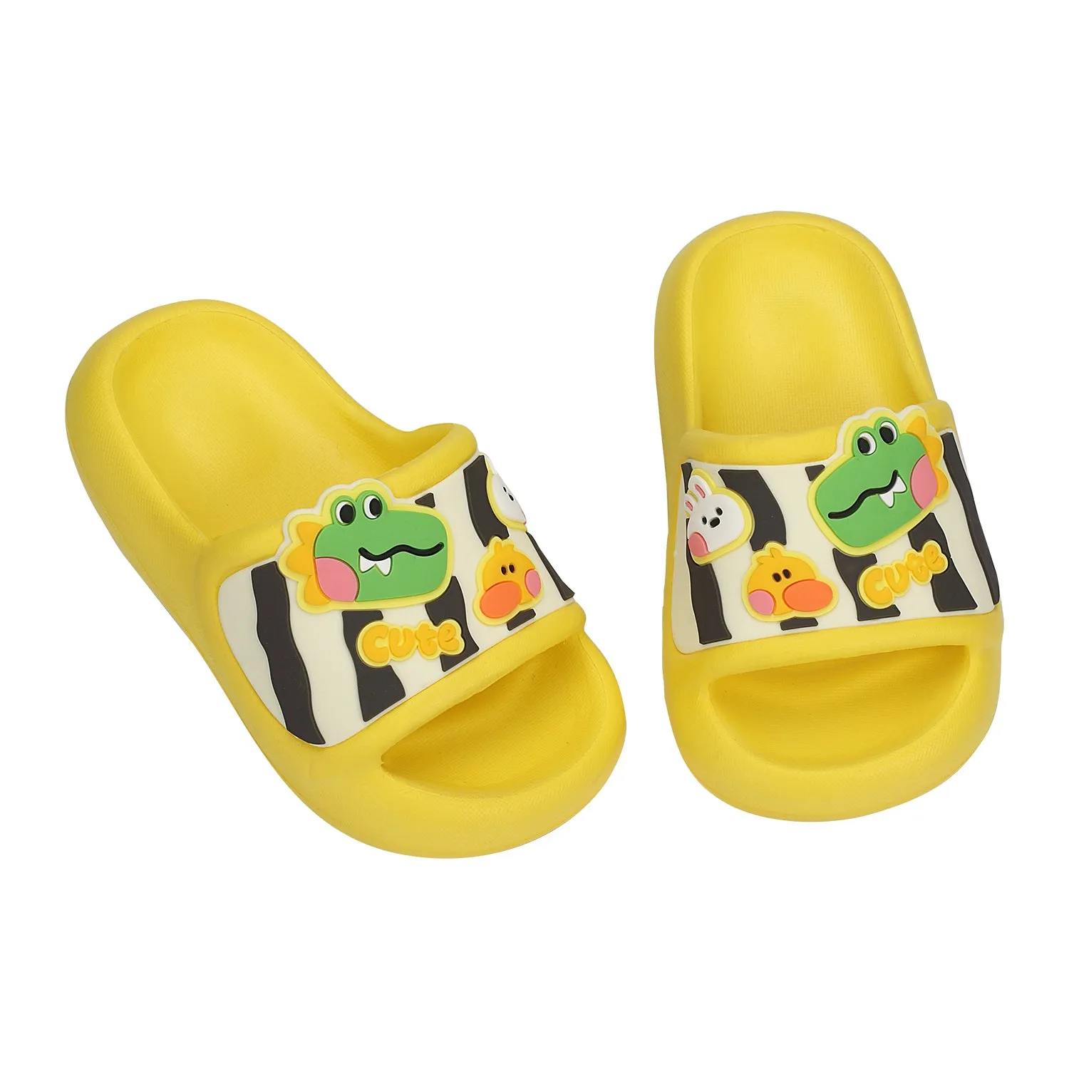 Dino & Cartoon Detailed Applique Slider - Yellow