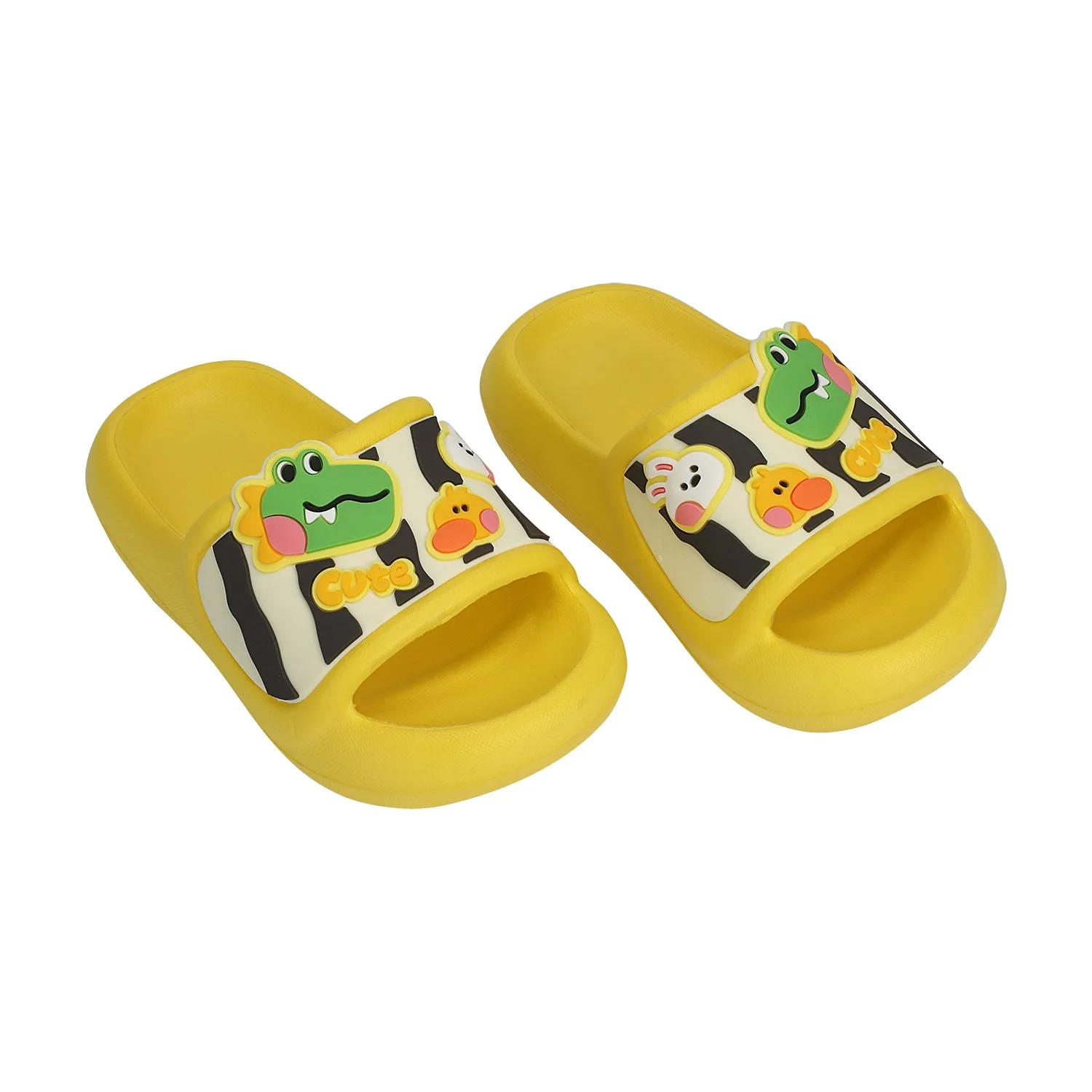 Dino & Cartoon Detailed Applique Slider - Yellow