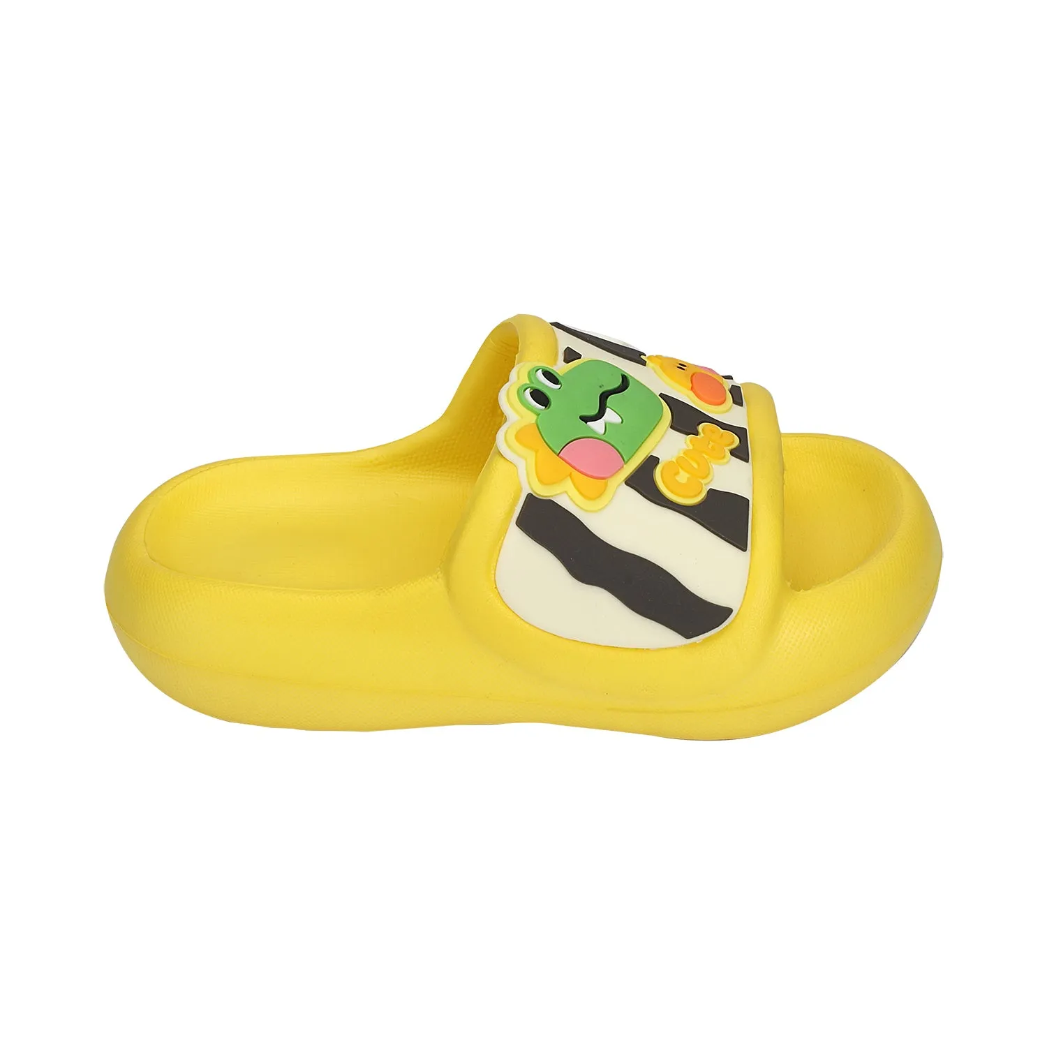 Dino & Cartoon Detailed Applique Slider - Yellow