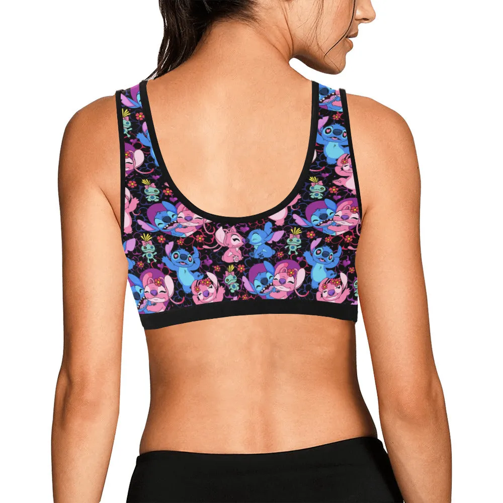 Disney Lilo And Stitch Angel Besties Women's Sports Bra