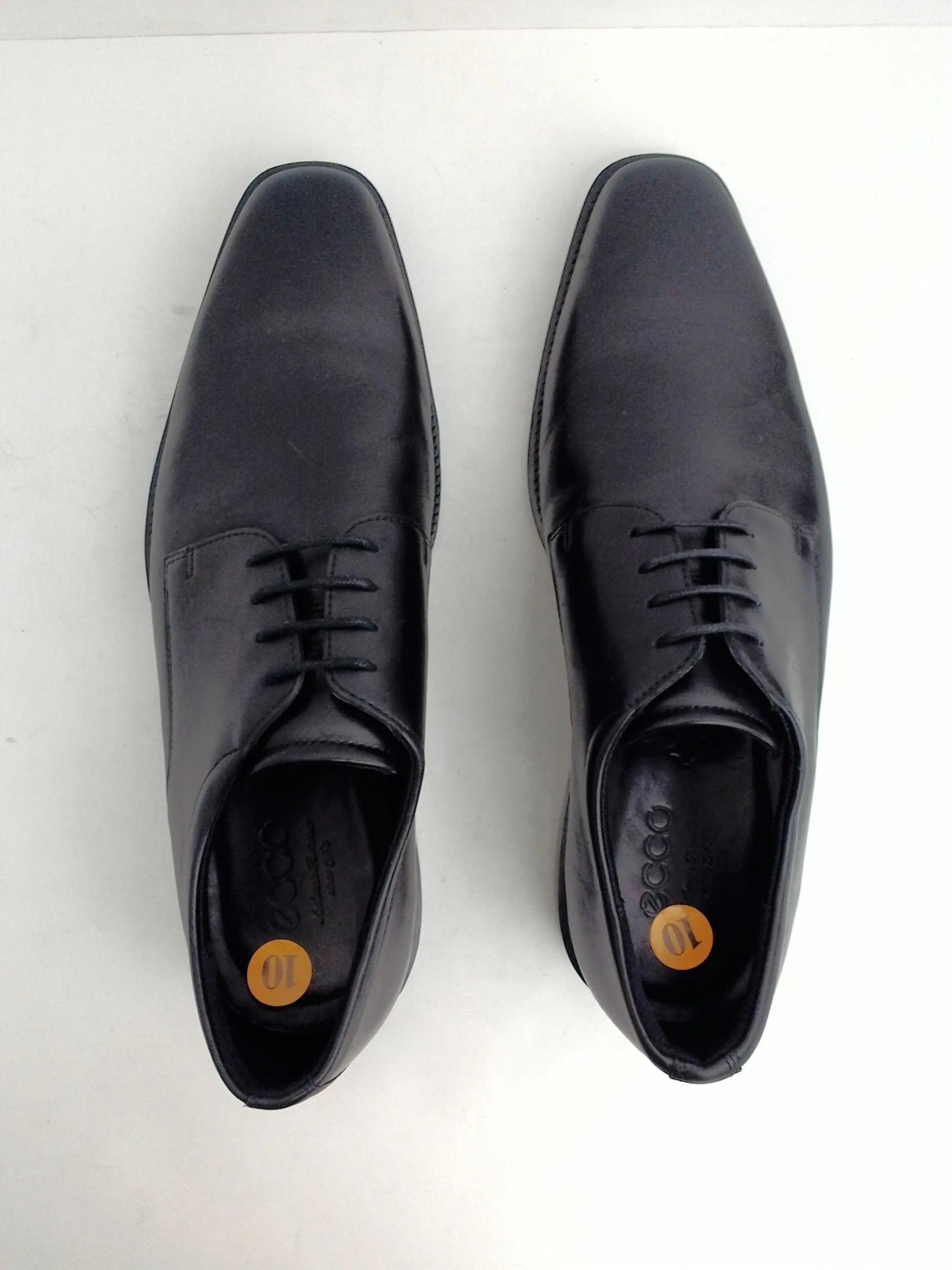 Ecco Men's Oxfords, Dress Shoes, Black, Leather, Size 10 M