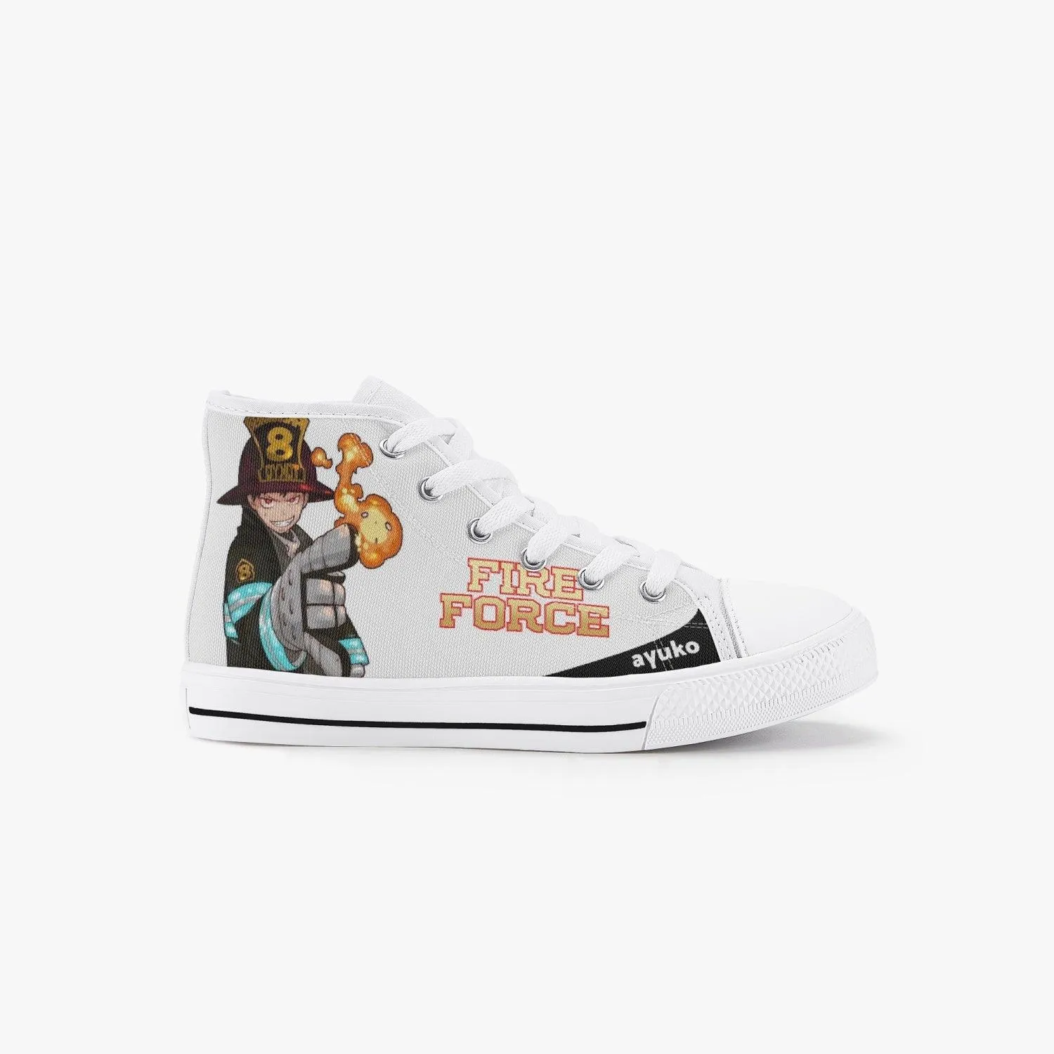 Fire Force Shinra Kids A-Star High Anime Shoes